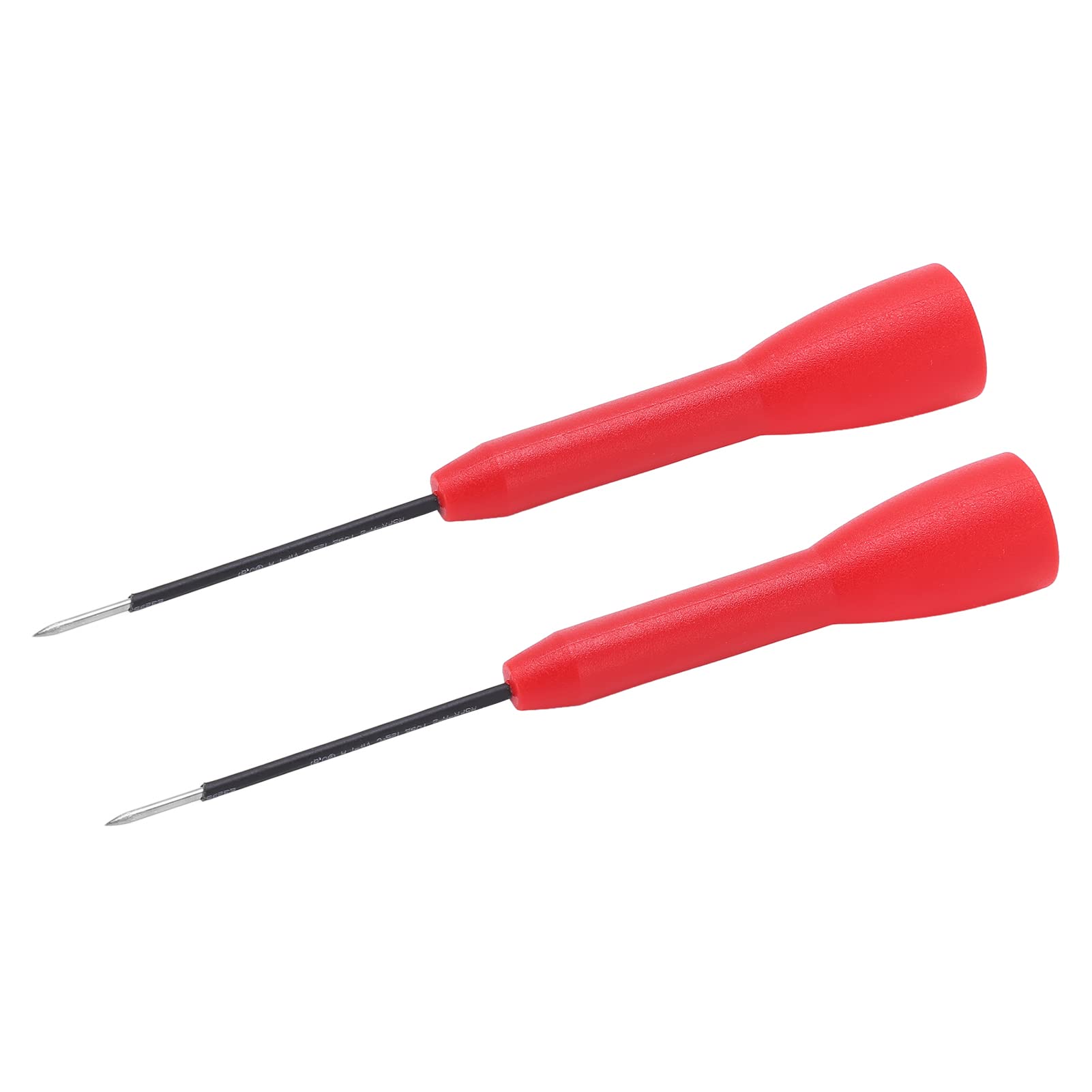 Fafeicy Isolationsschutz, 2-teilige Prüfsonde, Einfach zu Bedienende Multimeter-Nadel-Durchstechsonde 600 V, 10 A für J.30038, Verwendet mit Multimetern, Spannungsprüfungen und (Rot) von Fafeicy