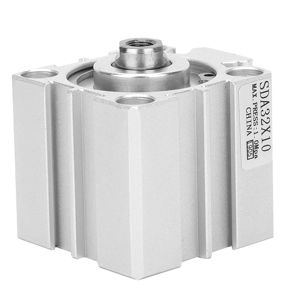 Fafeicy SDA32 -Luftzylinder Langlebige Doppelte Aktion Pneumatische Komponenten für den Industriellen Gebrauch Aluminiumlegierung (SDA32X10) von Fafeicy