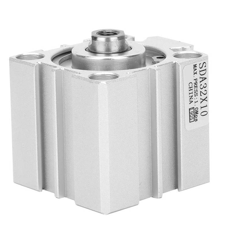 Fafeicy SDA32 -Luftzylinder Langlebige Doppelte Aktion Pneumatische Komponenten für den Industriellen Gebrauch Aluminiumlegierung (SDA32X10) von Fafeicy
