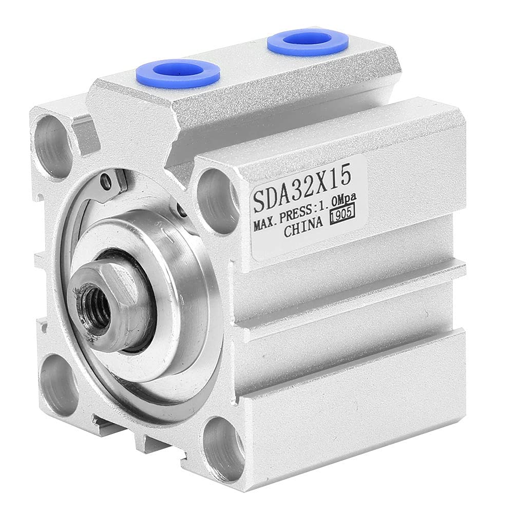 Fafeicy SDA32 -Luftzylinder Langlebige Doppelte Aktion Pneumatische Komponenten für den Industriellen Gebrauch Aluminiumlegierung (SDA32X15) von Fafeicy