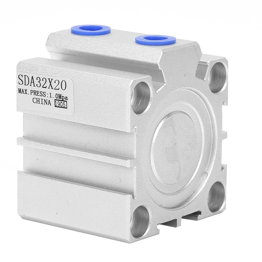 Fafeicy SDA32 -Luftzylinder Langlebige Doppelte Aktion Pneumatische Komponenten für den Industriellen Gebrauch Aluminiumlegierung (SDA32X20) von Fafeicy