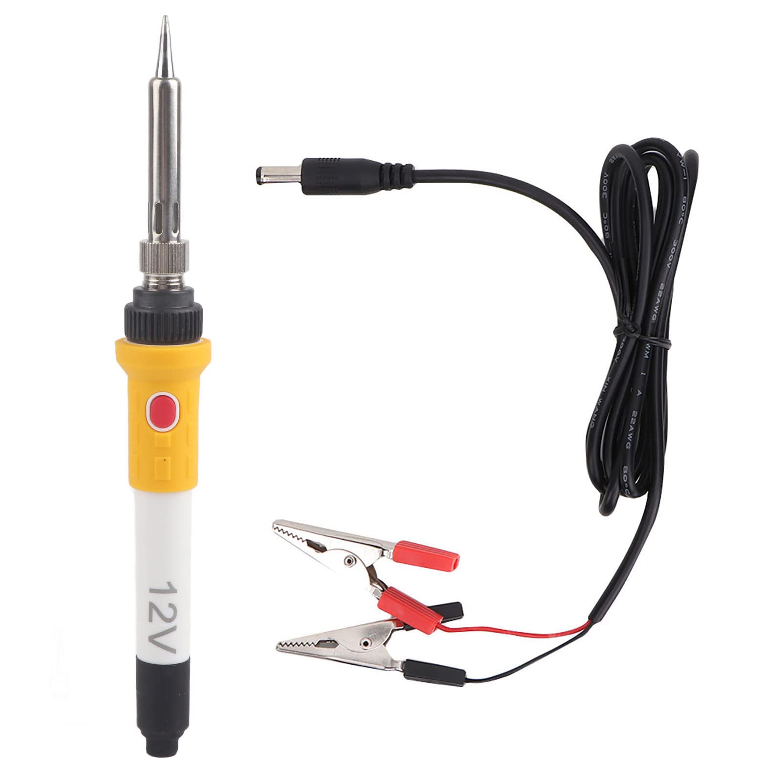 Fafeicy Tragbarer Elektrischer Lötkolben mit Auto-Krokodil-Clip, 40W DC 12V, Schnelle Heizung, Lange Lebensdauer, Wärme Isolierter Silikon Griff, Ideal für Löt-und Verdrahtung Reparatur Fafeicy Tragbarer Elektrischer Lötkolben mit Auto-Krokodil-Clip, 40W DC 12V, Schnelle Heizung, Lange Lebensdauer, Wärme Isolierter Silikon Griff, Ideal für Löt-und Verdrahtung Reparatur von Fafeicy