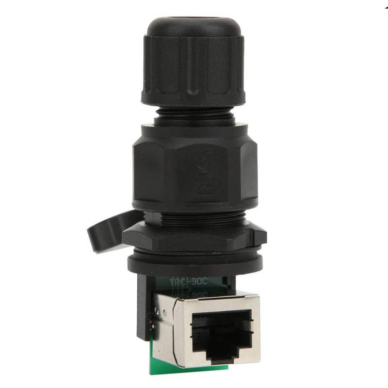 Fafeicy Wasserdichter RJ45-8P Anschluss, IP67 Netzwerkanschluss mit Kupferkontaktmaterial, CAT 5 CAT 5E CAT 6 Ethernet LAN-Kabelkoppler, für LED-Geräte im Freien, Luftfahrt, kein Löten erforderlich von Fafeicy