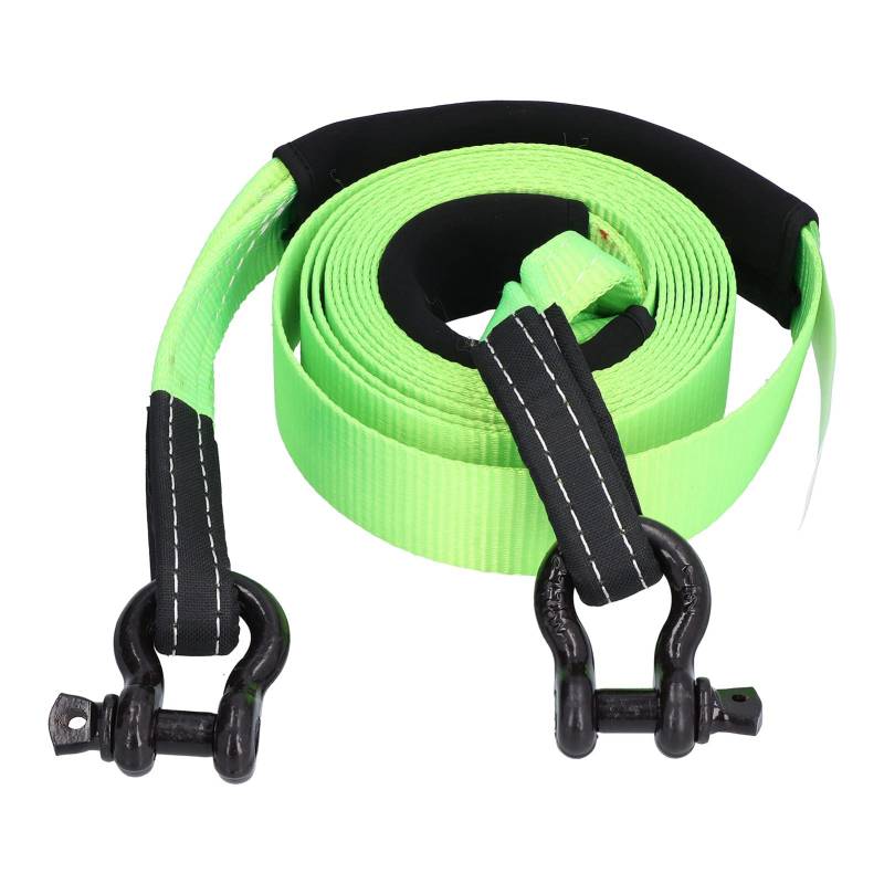 Schleppseil Außerhalb der Straße Erholung Polyester Ziehriemen 5 Meter 5 Tonnen Autofahrzeug (Green) von Fafeicy