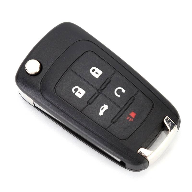 Schlüssel, FOB Case Shell Fernbedienung 5 Tasten Tasten FOB Case Car Flip Key Keyless Entry Fernbedienung für Schlüsselauto-Männer Camaro 2010-2013 von Fafeicy