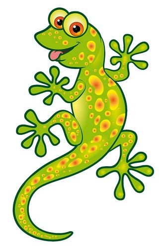 FahnenMax Autoaufkleber Sticker Lizard Eidechse Gecko grün Aufkleber von FahnenMax