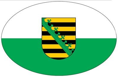 Autoaufkleber Wappen Fahne Sachsen Flagge NEU Aufkleber von FahnenMax