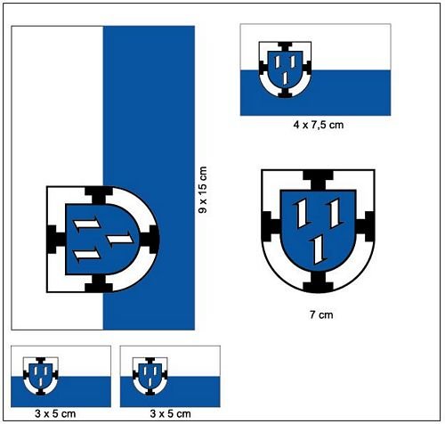 Aufkleber Set Bottrop Fahne Flagge von FahnenMax