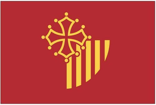 Aufkleber Sticker Flagge Fahne Frankreich - Languedoc Roussillon Autoaufkleber von FahnenMax