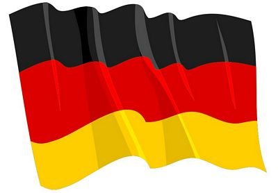 Autoaufkleber Sticker Fahne Deutschland wehend Flagge Aufkleber von FahnenMax
