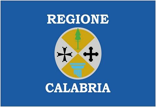 Autoaufkleber Sticker Fahne Italien - Kalabrien Flagge Aufkleber von FahnenMax