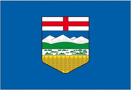 Autoaufkleber Sticker Fahne Kanada - Alberta Flagge Aufkleber von FahnenMax