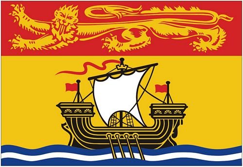 Autoaufkleber Sticker Fahne Kanada - New Brunswick Flagge Aufkleber von FahnenMax