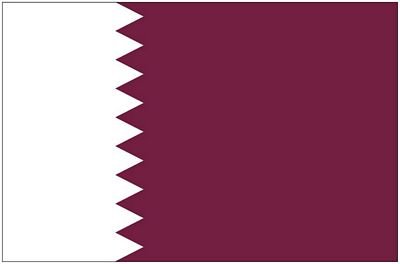 Autoaufkleber Sticker Fahne Katar Flagge Aufkleber von FahnenMax