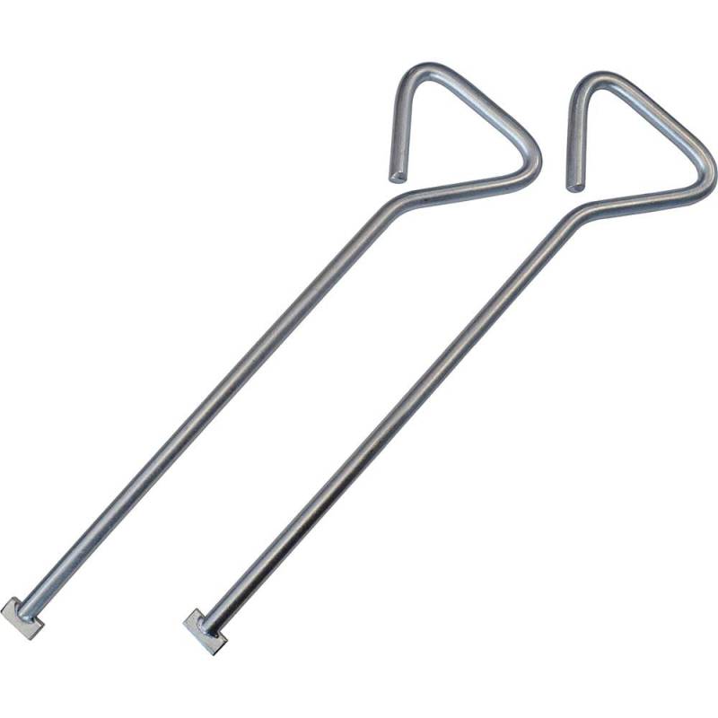 Faithfull Manhole Keys (Pair), T Shape End, Heavy-Duty Zinc Plated - 520mm von Faithfull