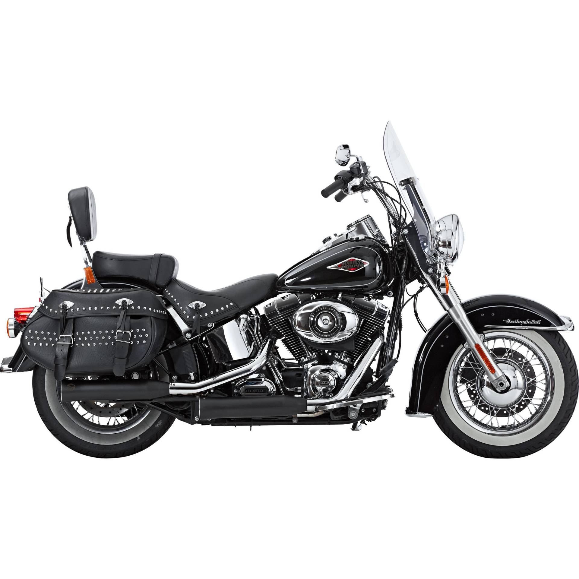 Falcon Double Groove Auspuff ED Harley FLSTC, FXSTB/C ab 07 schwarz Falcon Double Groove Auspuff ED Harley FLSTC, FXSTB/C ab 07 schwarz von Falcon