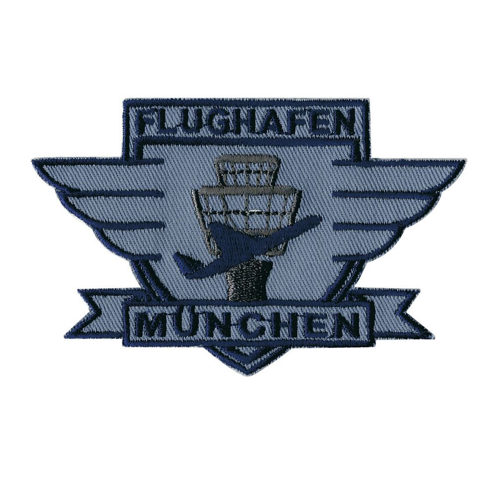 AUFNÄHER - München Flughafen - 00328 - Gr. ca. 10 x 6 cm - Patches Stick Applikation von Fan-Omenal