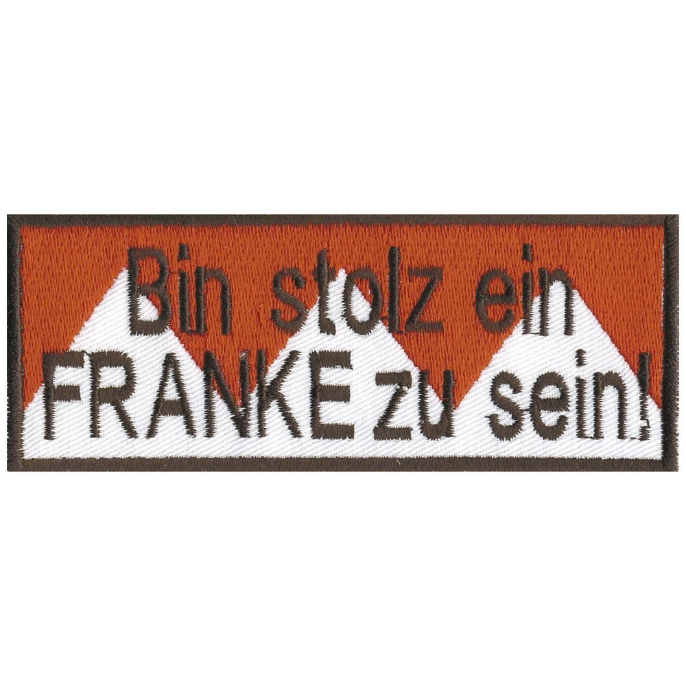 Aufnäher Applikation Stick-Emblem Patch Motive - Gr. ca. 11,5 x 4,5 cm - FRANKEN - 00409 - von Fan-Omenal