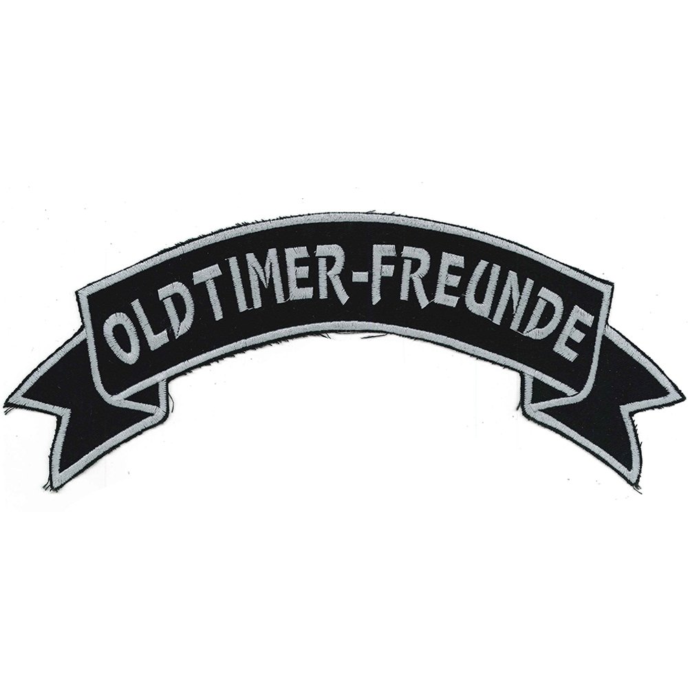 Rückenaufnäher - Oldtimer-Freunde - 07308/1 - Gr. ca. 28 x 7 cm - Patches Stick Applikation von Fan-Omenal