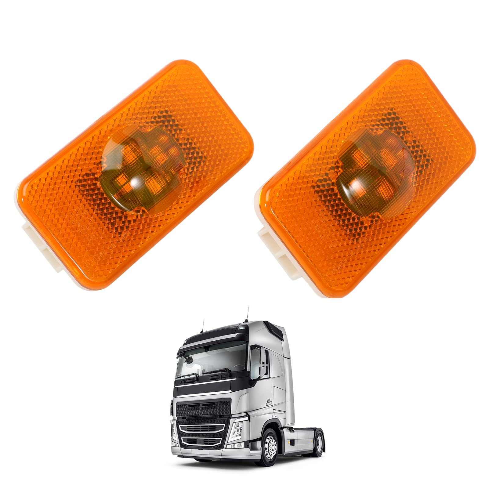FanPaYY 2 Stück Seitenmarkierungsleuchte Positionslicht für V0lv0 FH4 FH FM Renault T 20398660 20789440 7482392733 FanPaYY 2 Stück Seitenmarkierungsleuchte Positionslicht für V0lv0 FH4 FH FM Renault T 20398660 20789440 7482392733 von FanPaYY