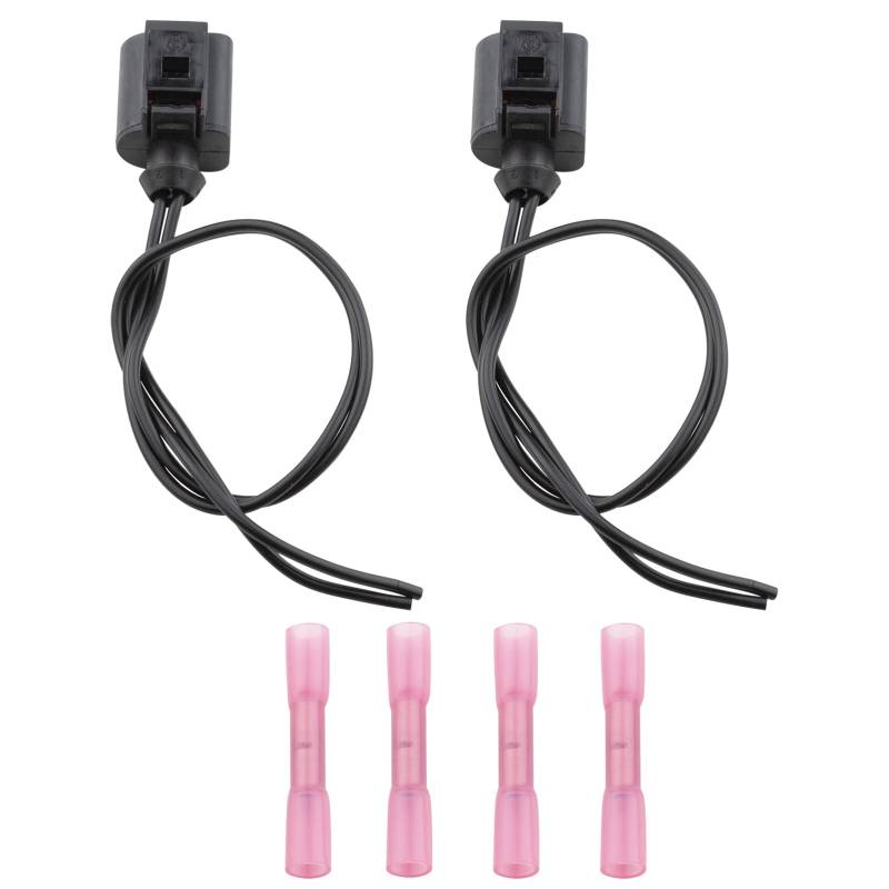 FanPaYY Stecker 2-polig Reparatursatz Kabelbaum, Scheinwerfer Kabelbaum Buchse kompatibel mit Sk0da A4 A6 A8 G0lf 1J0973722 (2 Sätze) von FanPaYY