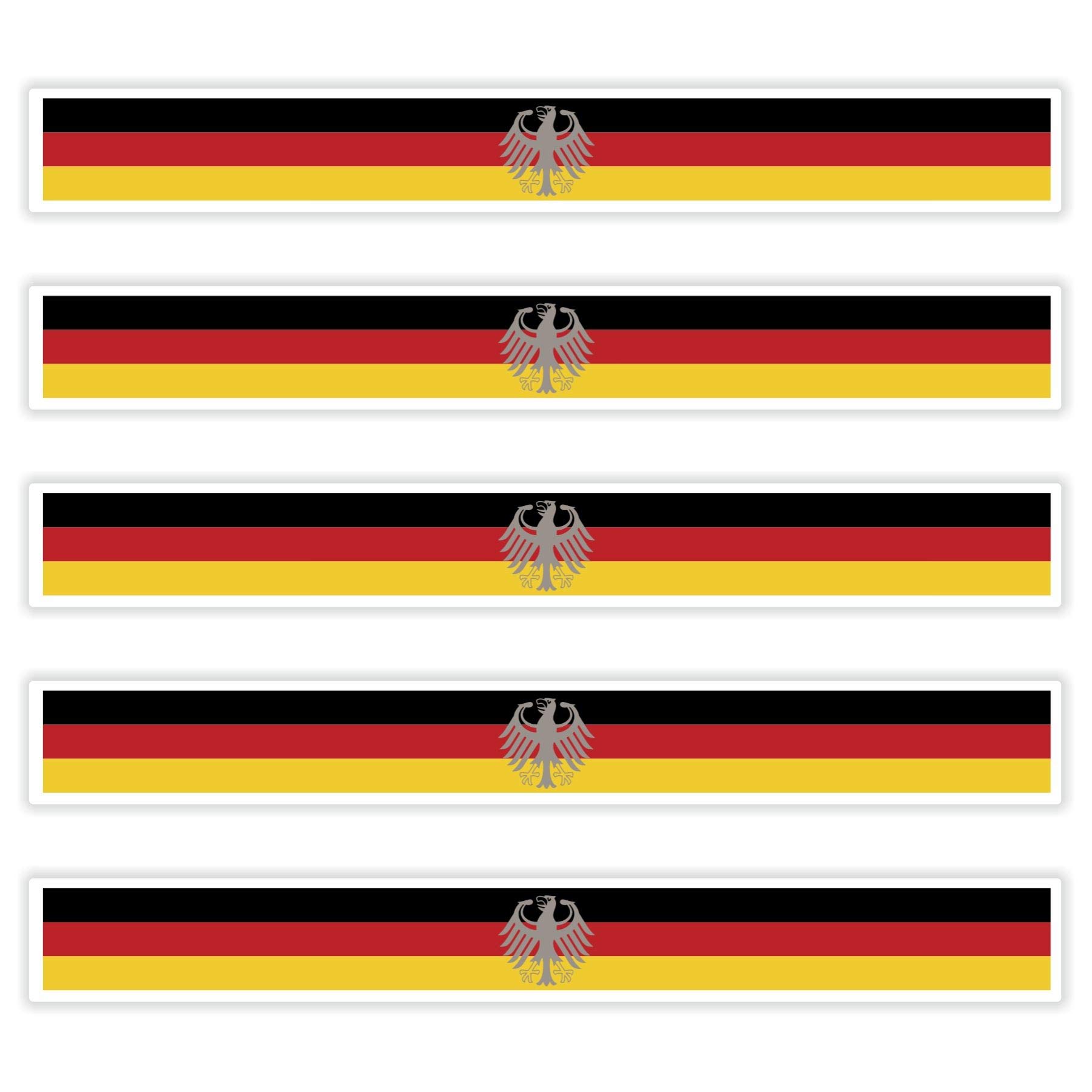 FanShirts4u 5 x Aufkleber Deutschland/Bundesadler f. KFZ Auto Motorrad Boot Flagge Fahne Germany FanShirts4u 5 x Aufkleber Deutschland/Bundesadler f. KFZ Auto Motorrad Boot Flagge Fahne Germany von FanShirts4u