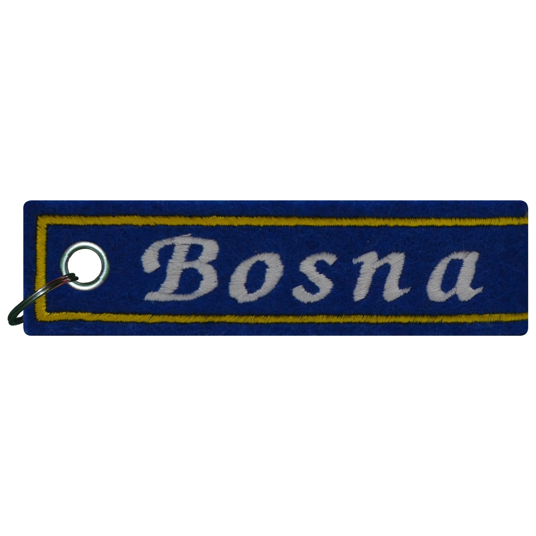 FanShirts4u Schlüsselanhänger - BOSNIEN - Filzanhänger - WM - Nation (Bosna) von FanShirts4u