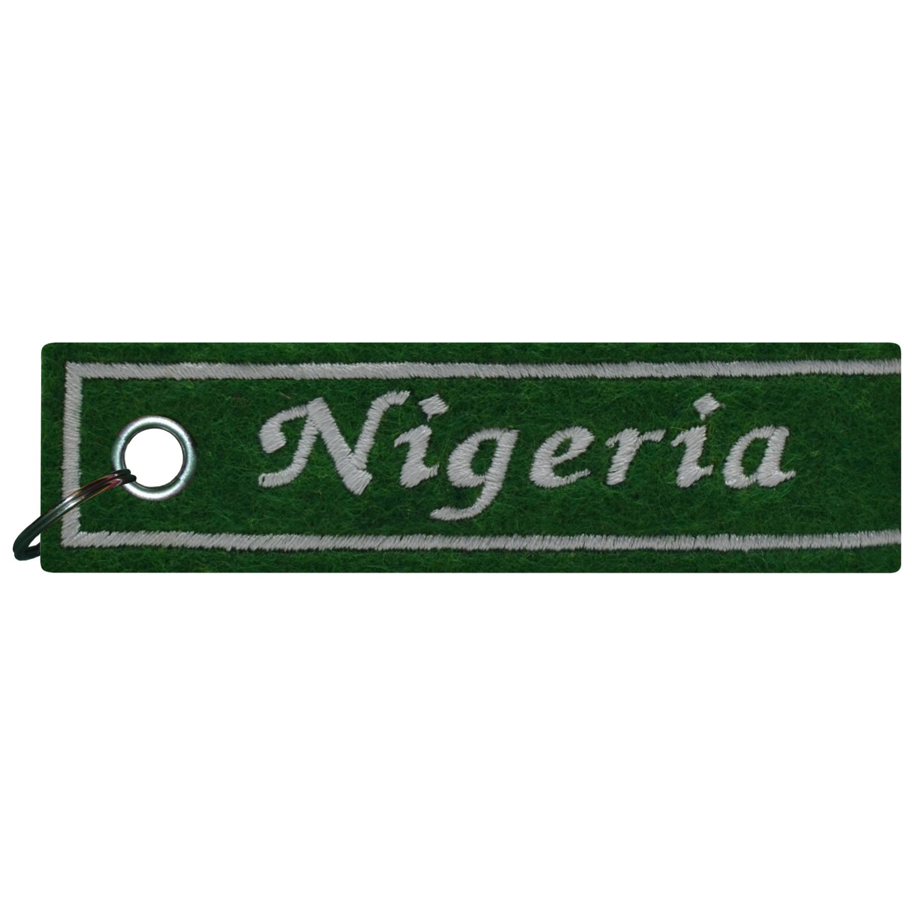 FanShirts4u Schlüsselanhänger - Nigeria - Filzanhänger - WM - Nation (Nigeria/dunkelgrün) von FanShirts4u