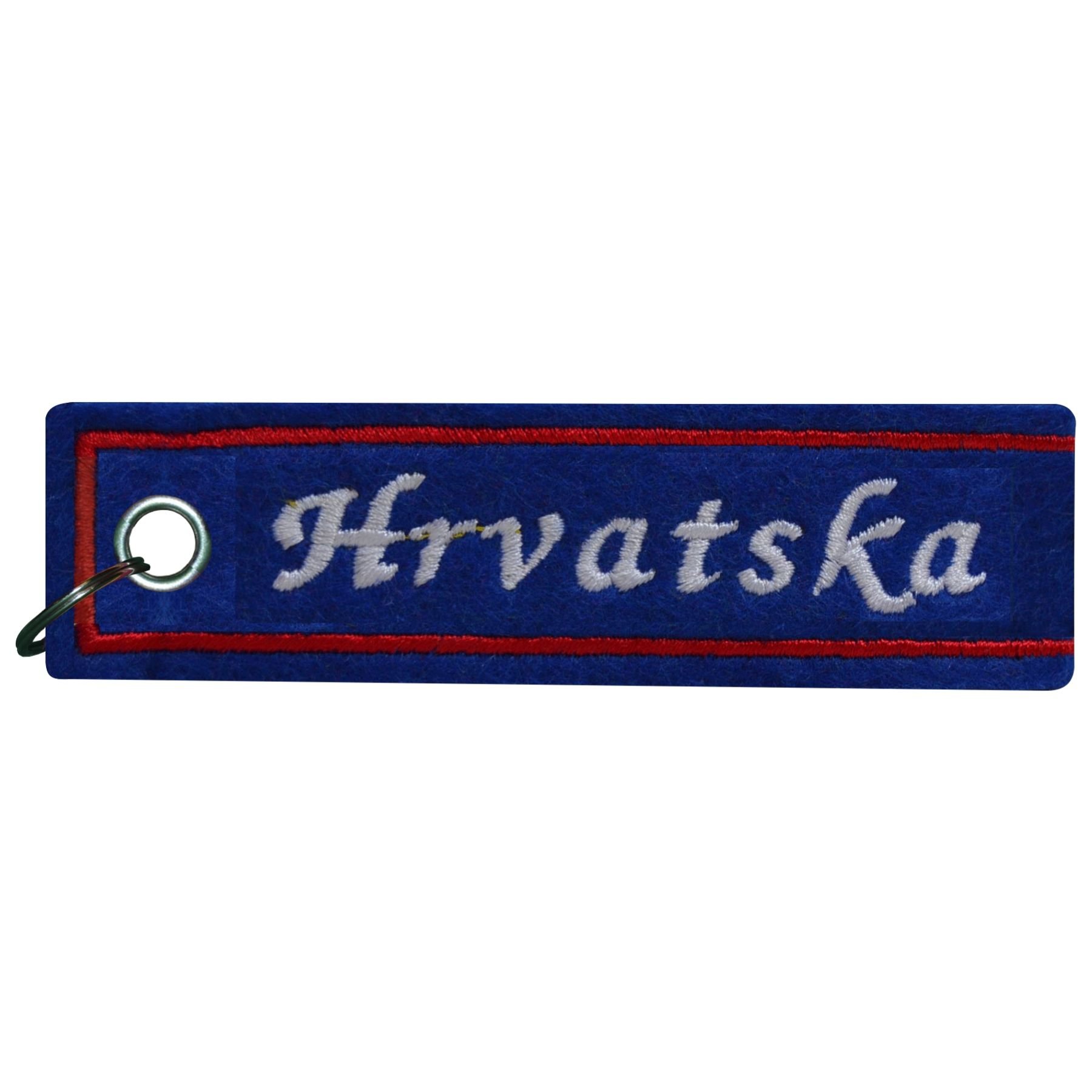 FanShirts4u Schlüsselanhänger aus Filz - Kroatien/Hrvatska - WM - Nation (Hrvatska/blau) von FanShirts4u