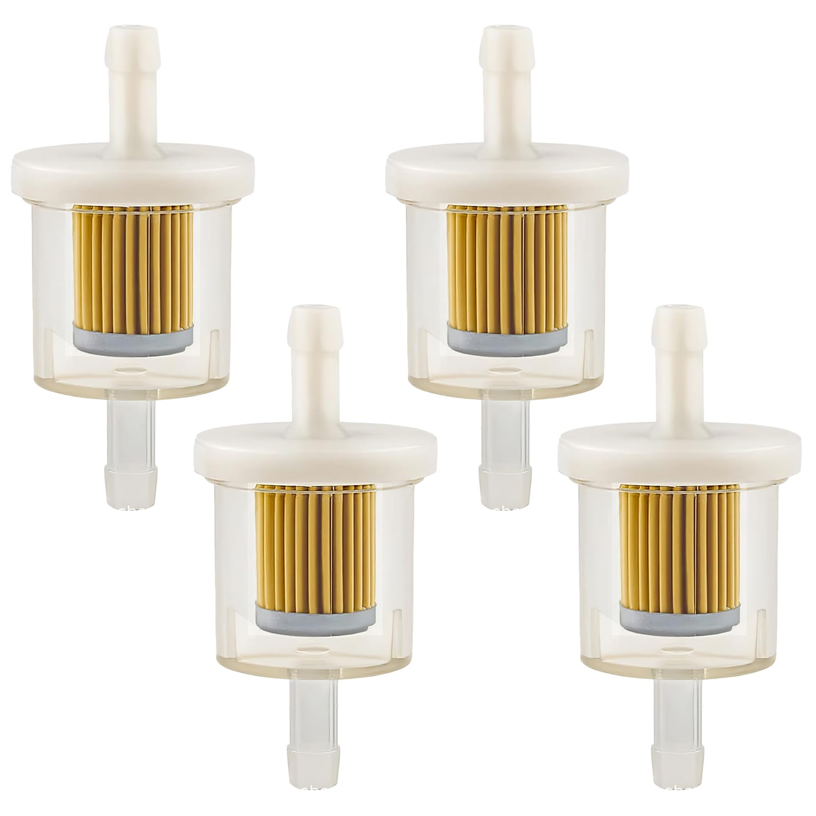 4 Stück Benzinfilter Kraftstofffilter, Universal 8mm Sprit Filter, Mehrweg Kraftstofffilter mit Hoher Dichte für Motorrad, Rasenmäher, Roller Mofa, Auto Automobil, PKW, KFZ, Diesel Moped, Hohe Dichte 4 Stück Benzinfilter Kraftstofffilter, Universal 8mm Sprit Filter, Mehrweg Kraftstofffilter mit Hoher Dichte für Motorrad, Rasenmäher, Roller Mofa, Auto Automobil, PKW, KFZ, Diesel Moped, Hohe Dichte von FangBoJie