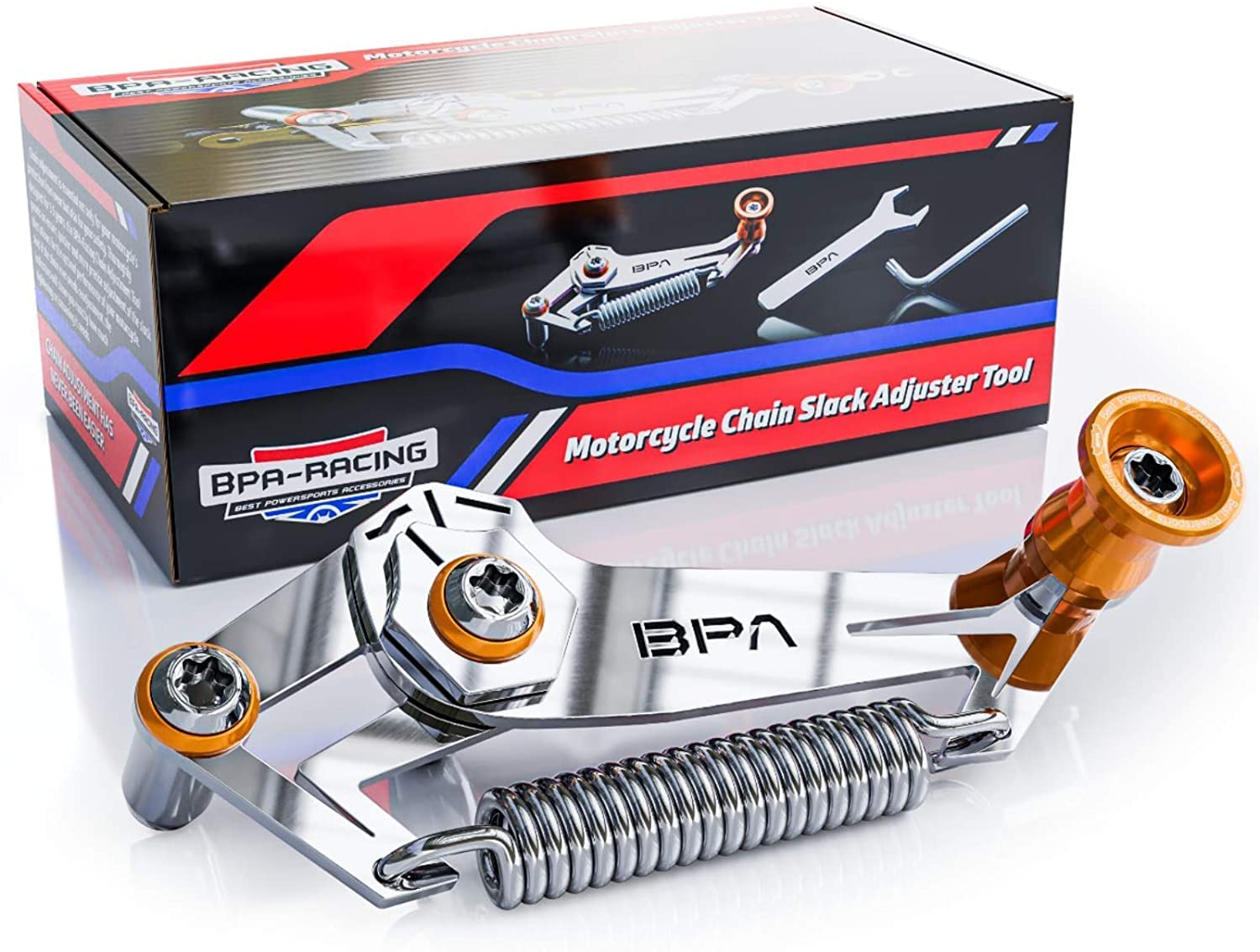 Fantic26 BPA-Racing Motorrad Ketten-Spiel Einstell-Service-Werkzeug (Orange) von Fantic26