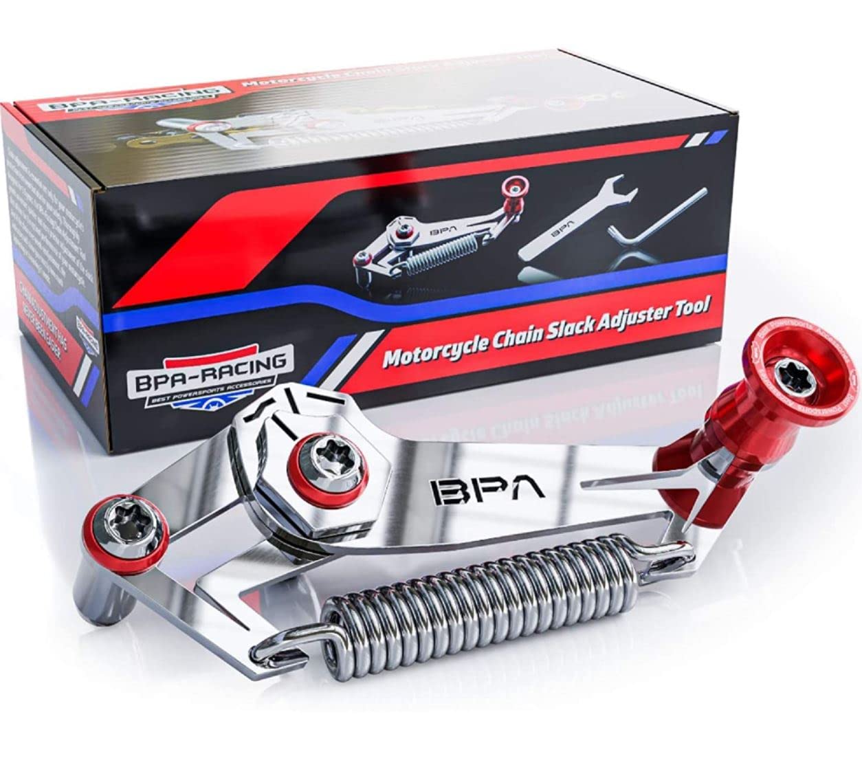 Fantic26 BPA-Racing Motorrad Ketten-Spiel Einstell-Service-Werkzeug (Rot) von Fantic26