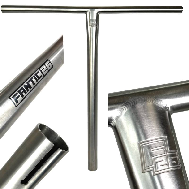 Fantic26 Keto Themis Titanium Stunt-Scooter Bar I Trick I Tret I Kinder I Roller I Lenker I Extrem Leicht I Freestyle I Profi I SCS I HIC I Höhe 50-73 cm I Ersatzlenker (HIC, RAW Themis, 65mm) von Fantic26