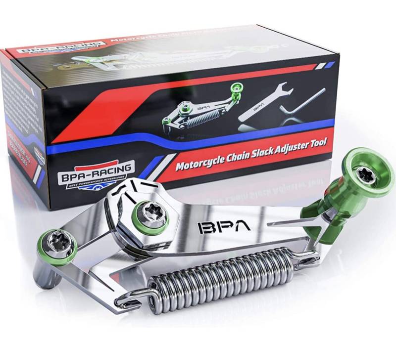 Fantic26 Service Motorrad Ketten-Spiel Einstell-Werkzeug von BPA-Racing (Green) von Fantic26