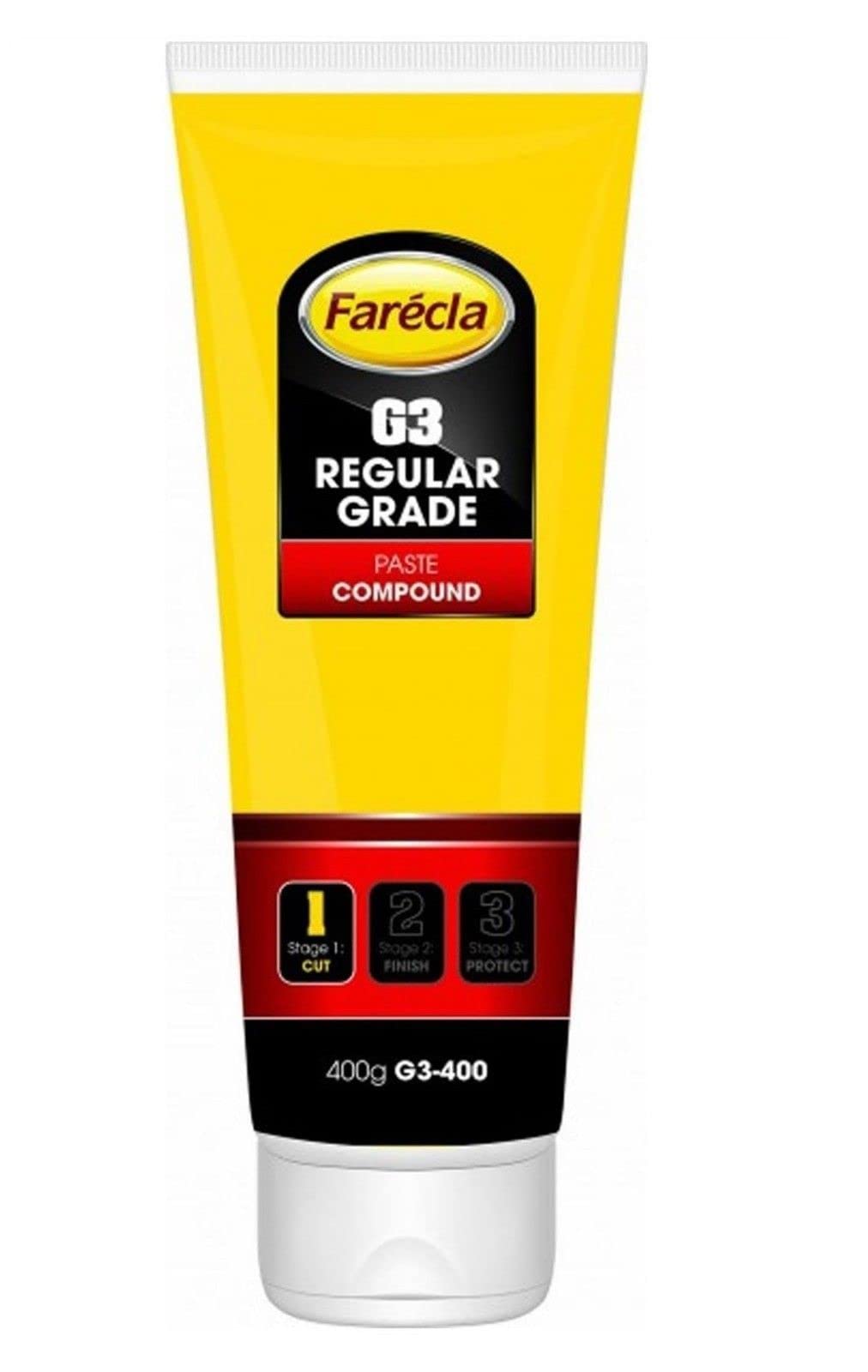 Farecla G3 Schleif- und Polierpaste, 400 g-Tube, zum Polieren von Autos, Entfernen von Kratzern und zum Wiederherstellen von Farbe – beständige Politur – enthält keine Füllstoffe, Kratzspuren kommen also nicht wieder. von Farecla