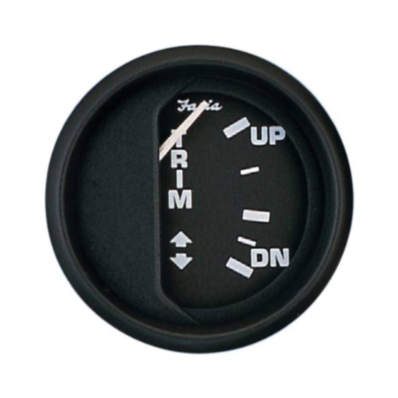 Faria Euro Black 5,1 cm Trimmlehre f/Johnson/Evinrude/Suzuki Außenborder von Faria Beede INSTRUMENTS