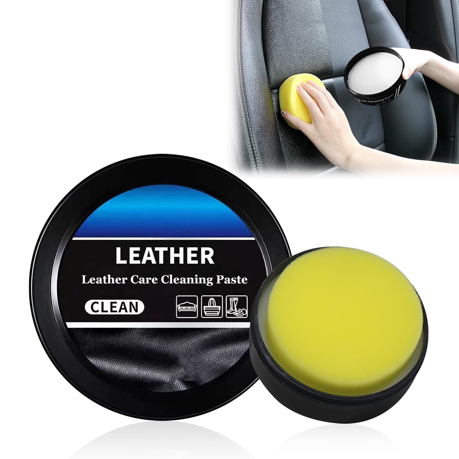 Farmty Lederpflege Reinigungscreme,Reinigungs und Pflegecreme,Multifunktionale Lederpflege,Reinigungspaste für Lederpflege, das Autoinnere,Möbel Farmty Lederpflege Reinigungscreme,Reinigungs und Pflegecreme,Multifunktionale Lederpflege,Reinigungspaste für Lederpflege, das Autoinnere,Möbel von Farmty