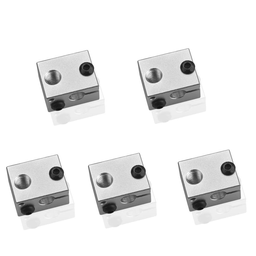 Fasizi Heizblock aus Aluminium für 3D-Drucker, V6, 5 Stück Fasizi Heizblock aus Aluminium für 3D-Drucker, V6, 5 Stück von Fasizi