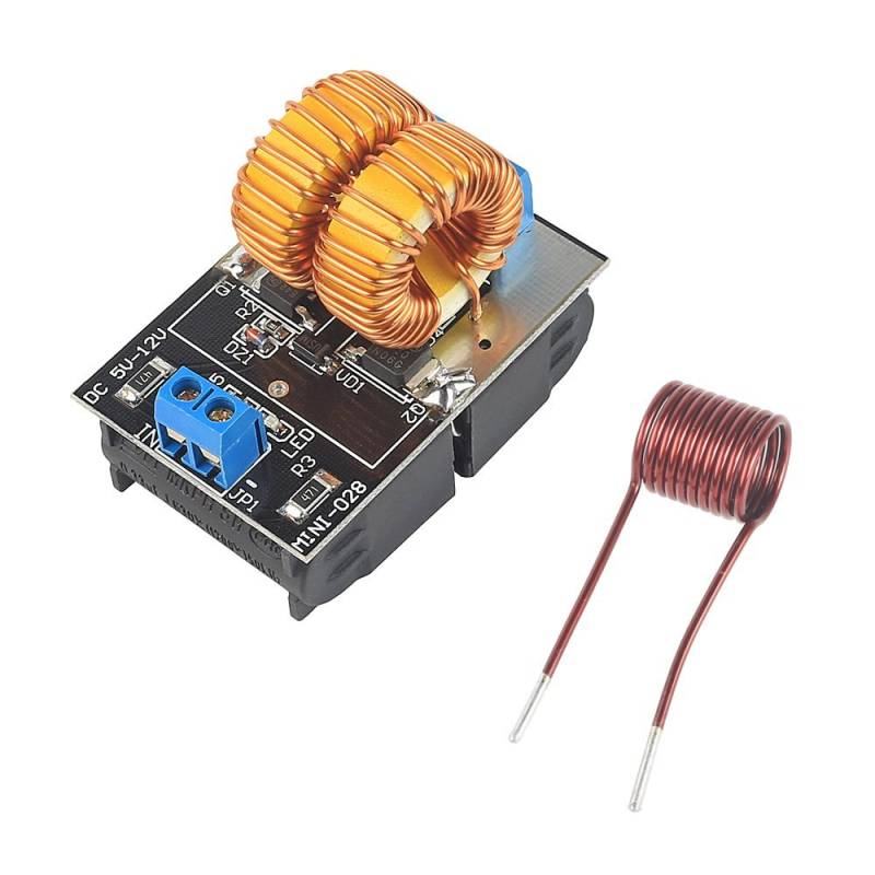 Fasizi 5 ~ 12 V ZVS Niederspannungs-Induktions-Heizungsnetzteil Tesla-Treiberplatine Modul mit Spule von Fasizi