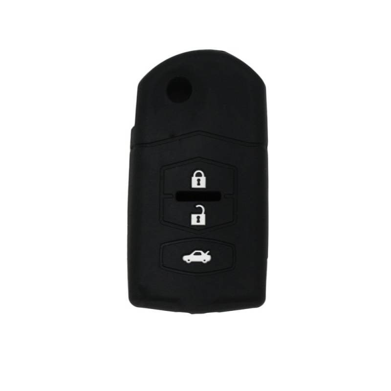 fassport Silikon Cover Haut Jacke Fit für MAZDA 3 Button Flip Schlüssel cv2531 Fernbedienung von Fassport
