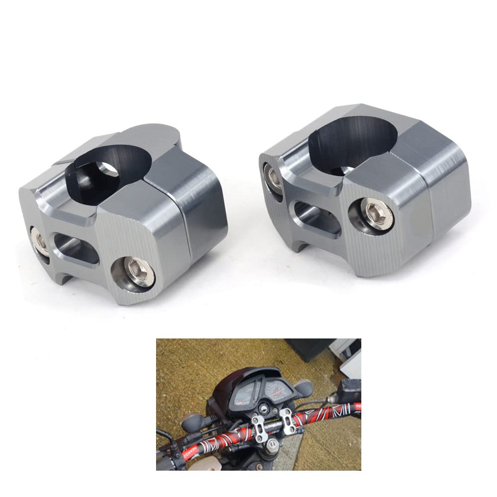 Fast Pro Paar Motorrad 1 1/8"CNC Motorrad Lenker Riser Mount Clamp Adapter 7/8" Austausch 1 1/8"- Titanium Fast Pro Paar Motorrad 1 1/8"CNC Motorrad Lenker Riser Mount Clamp Adapter 7/8" Austausch 1 1/8"- Titanium von Fast Pro