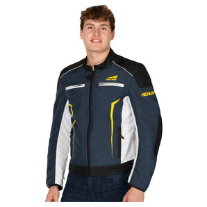 Fastway T-2212 Motorrad Teamjacke Blau Weiss Schwarz Gelb von Fastway