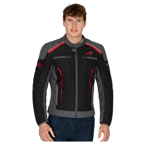 Fastway T-2212 Motorrad Teamjacke Schwarz Grau Rot von Fastway