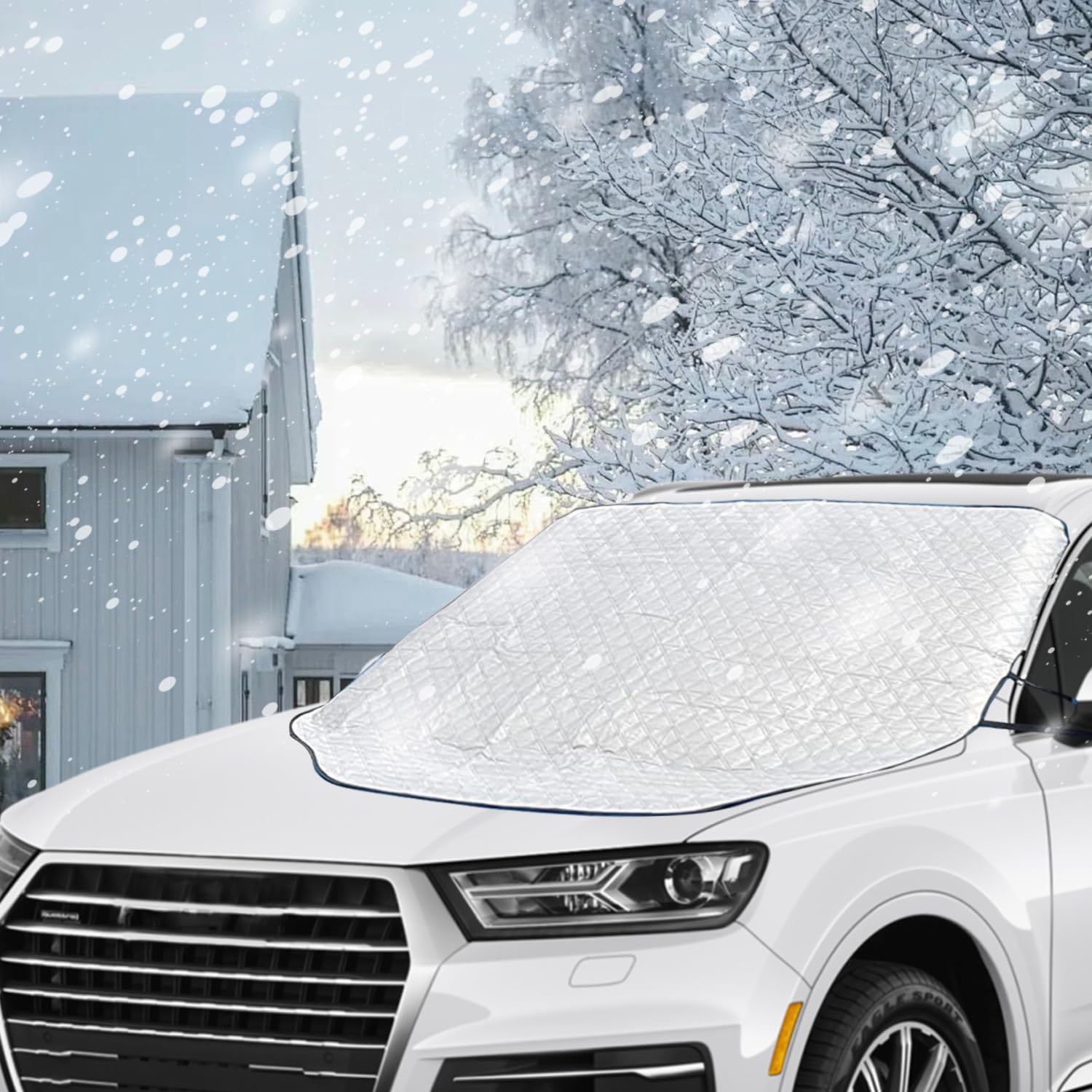 Autoscheibenabdeckung, Faltbare Windschutzscheibenabdeckung, Frontscheibenabdeckung, Auto Windschutzscheibe Scheibenabdeckung, Winter Frostabdeckung, Schnee, Frost, Sonne, Staub für die Auto Autoscheibenabdeckung, Faltbare Windschutzscheibenabdeckung, Frontscheibenabdeckung, Auto Windschutzscheibe Scheibenabdeckung, Winter Frostabdeckung, Schnee, Frost, Sonne, Staub für die Auto von FatrouGirl
