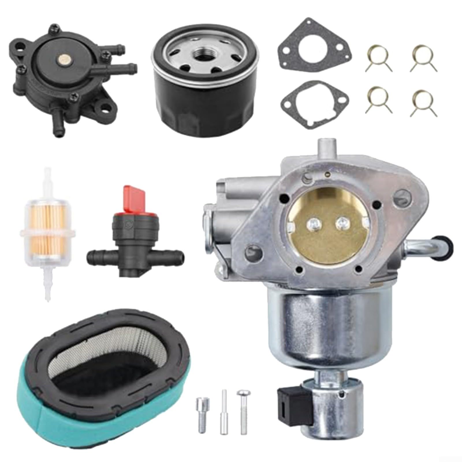 Fauhapyway Vergaser-Kit Ersatz für 32-853-67-S Metallteile-Set mit Luftfilter Öl Kraftstoffpumpe KT725 KT730 KT735 KT740 KT745 Motor Fauhapyway Vergaser-Kit Ersatz für 32-853-67-S Metallteile-Set mit Luftfilter Öl Kraftstoffpumpe KT725 KT730 KT735 KT740 KT745 Motor von Fauhapyway