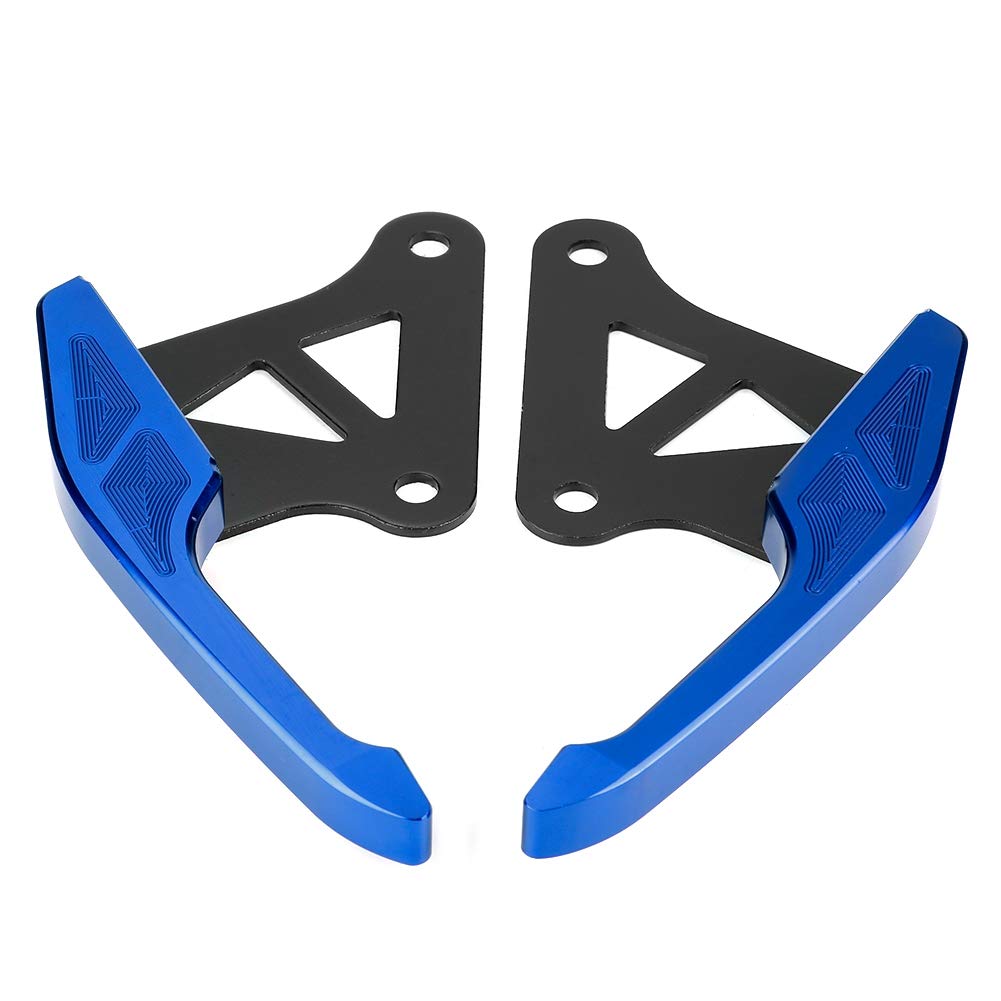 Universal Sozius Haltegriffe Hinten, Aluminium Motorrad Sozius Haltegriff Rücksitzschiene Griff Kit (Blau) von Fauitay