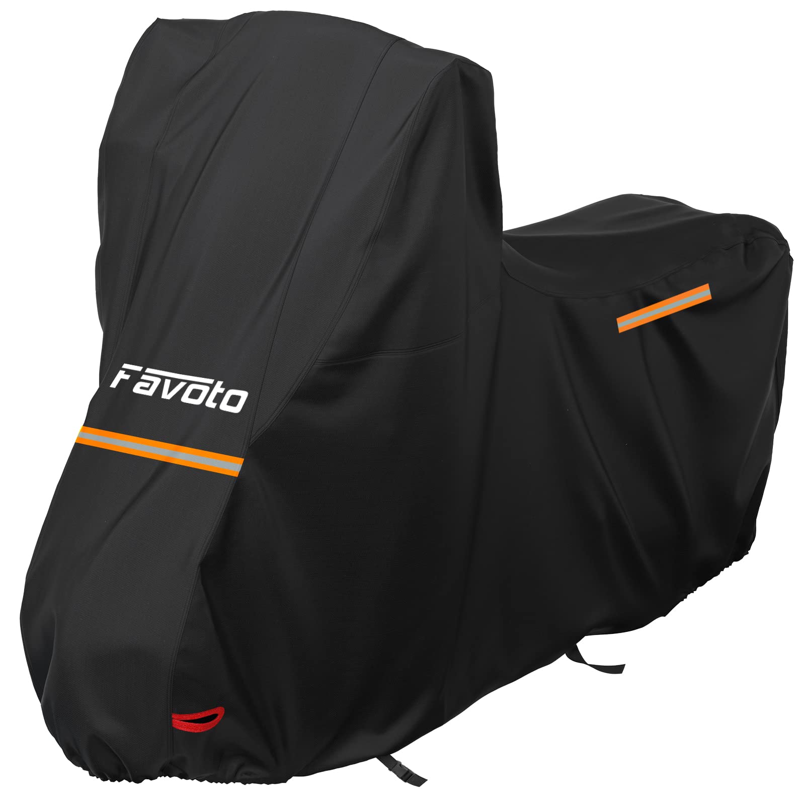 Favoto Motorradabdeckung Wasserdicht Motorrad Abdeckpane Outdoor 210D Oxford für Motorräder Elektroroller mit Windschutzscheibe Reflektionsstreifen Schloss-Loch 245cmx105cmx160cm Schwarz Favoto Motorradabdeckung Wasserdicht Motorrad Abdeckpane Outdoor 210D Oxford für Motorräder Elektroroller mit Windschutzscheibe Reflektionsstreifen Schloss-Loch 245cmx105cmx160cm Schwarz von Favoto