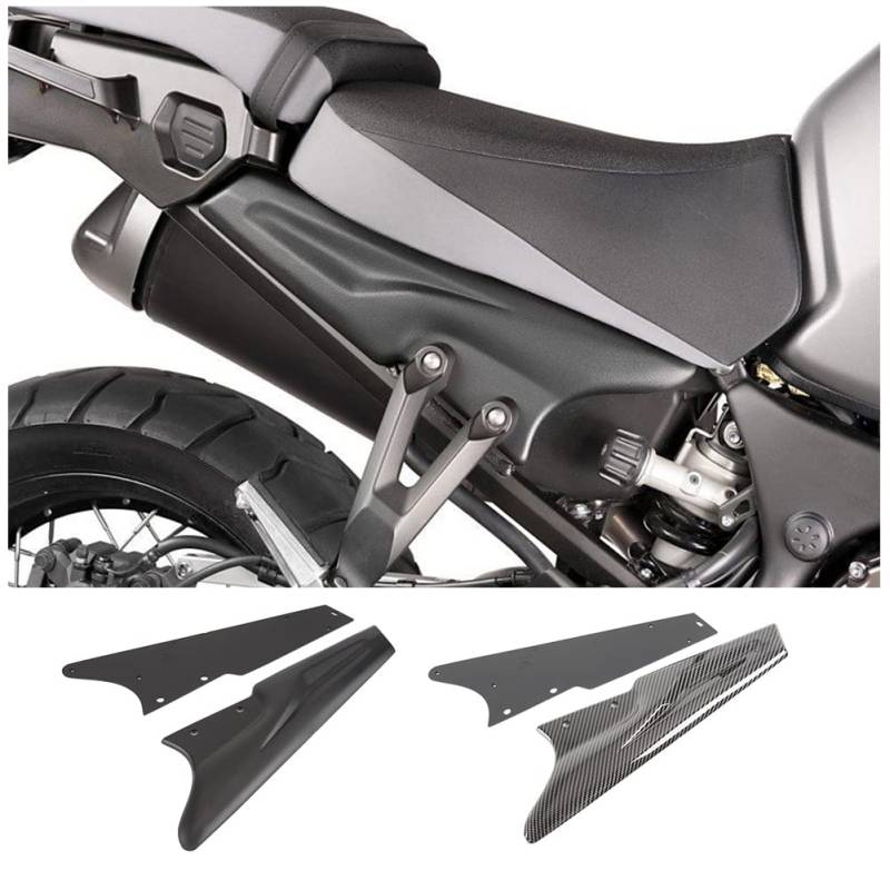 Dual-Sport Motorrad XT 1200 Z Zubehör, Beifahrersitz Seitenverkleidungen Oberer Rahmenschutz Infill Panel Verkleidungsschutz Bodykit für XT1200Z Super Tenere 2010-2020 2019 2018 (Schwarz) von Fayedenicy
