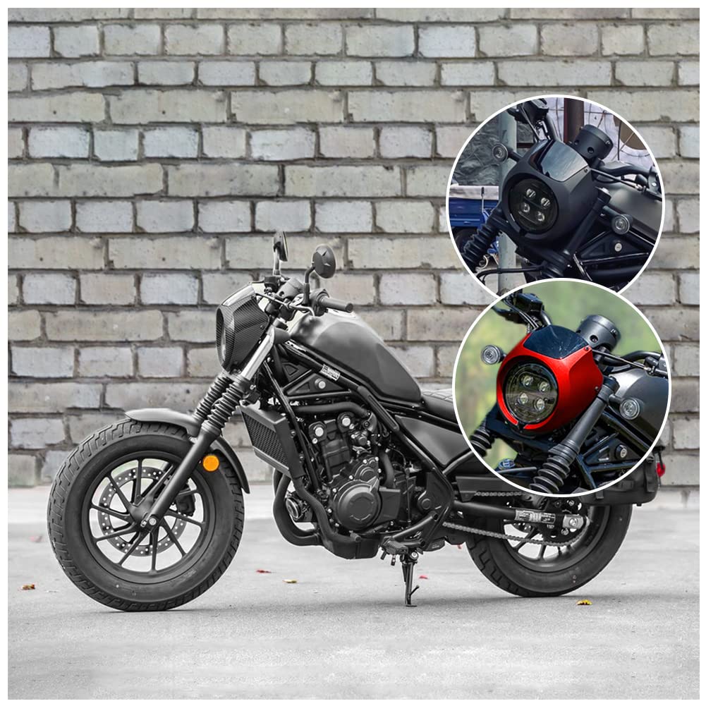 Fayedenicy Motorrad Frontscheinwerfer Verkleidung Abdeckung Windschutzscheibe Scheinwerfer Visier Maske Schutz für Rebel CMX 500 300 CM 500 CMX500 CMX300 CM500 Zubehör 2020 2021 2022 2023 (Schwarz) Fayedenicy Motorrad Frontscheinwerfer Verkleidung Abdeckung Windschutzscheibe Scheinwerfer Visier Maske Schutz für Rebel CMX 500 300 CM 500 CMX500 CMX300 CM500 Zubehör 2020 2021 2022 2023 (Schwarz) von Fayedenicy