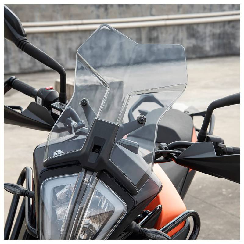 Motorrad 390 ADV Windschutzscheibenabdeckung, Windschutzscheibe der neuen Generation Visier Pare-Brise-Schutz Frontverkleidung für 390 Adventure 390Adventure 2020 2021 2022 2023 (Klar) von Fayedenicy